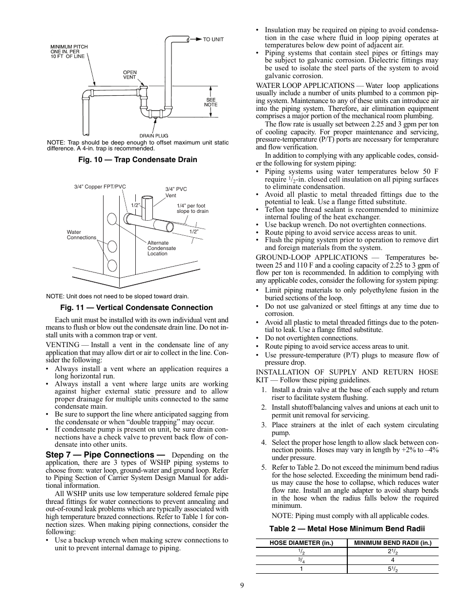 Carrier AQUAZONE 50PCH User Manual | Page 9 / 52