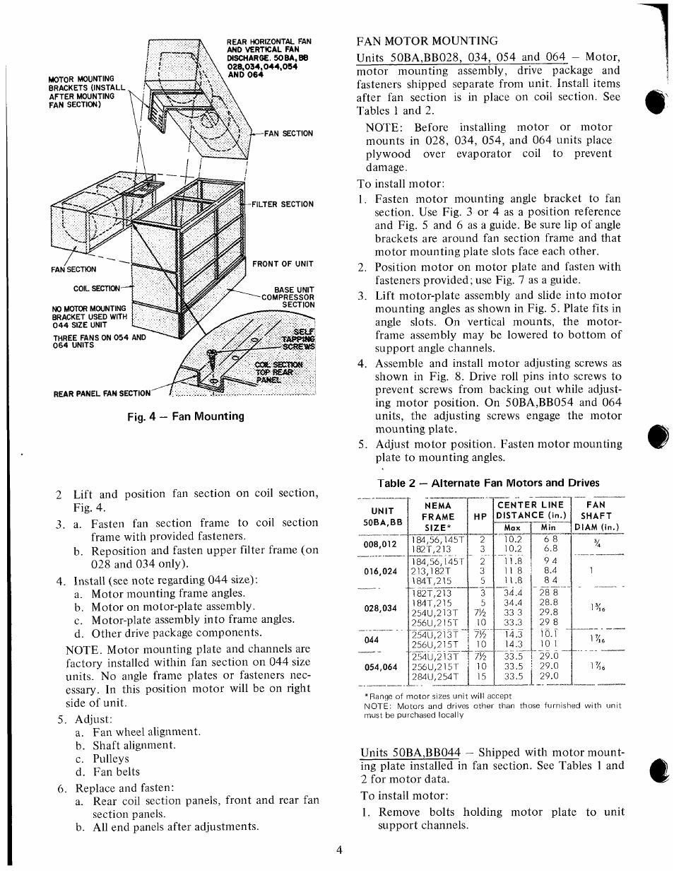 Self tapp«« gcsews ccilsbxnati | Carrier 50BA User Manual | Page 4 / 16