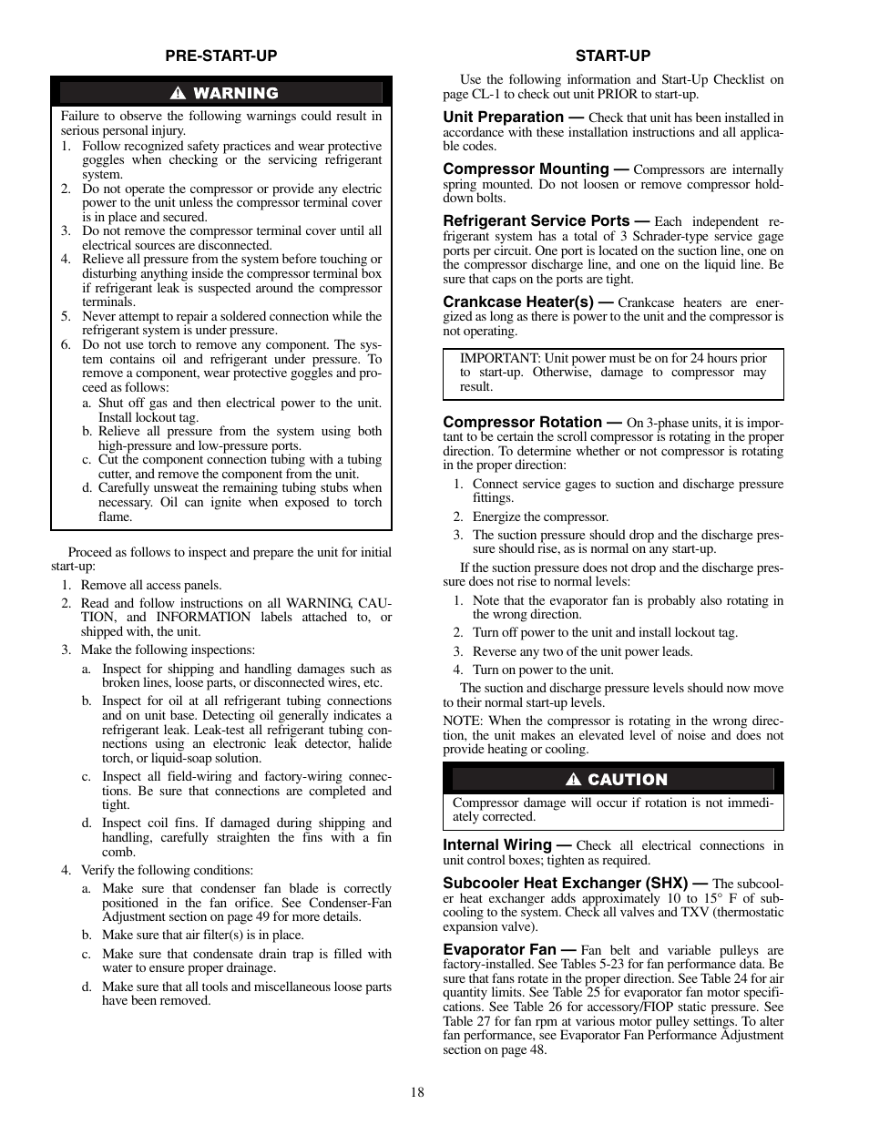 Carrier SINGLE PACKAGE ROOFTOP UNITS 48PG20-28 User Manual | Page 18 / 64