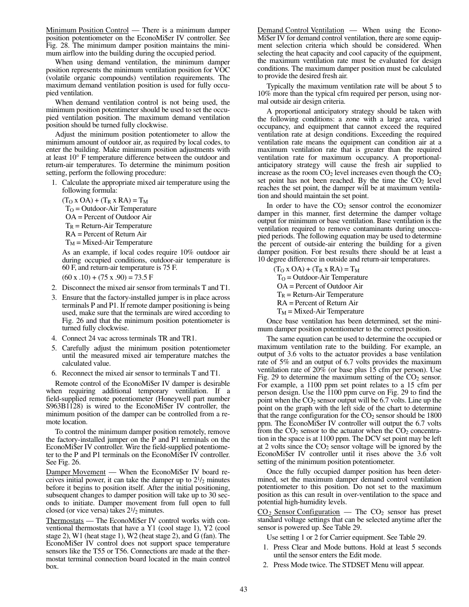 Carrier SINGLE PACKAGE ROOFTOP UNITS 48PG20-28 User Manual | Page 43 / 64