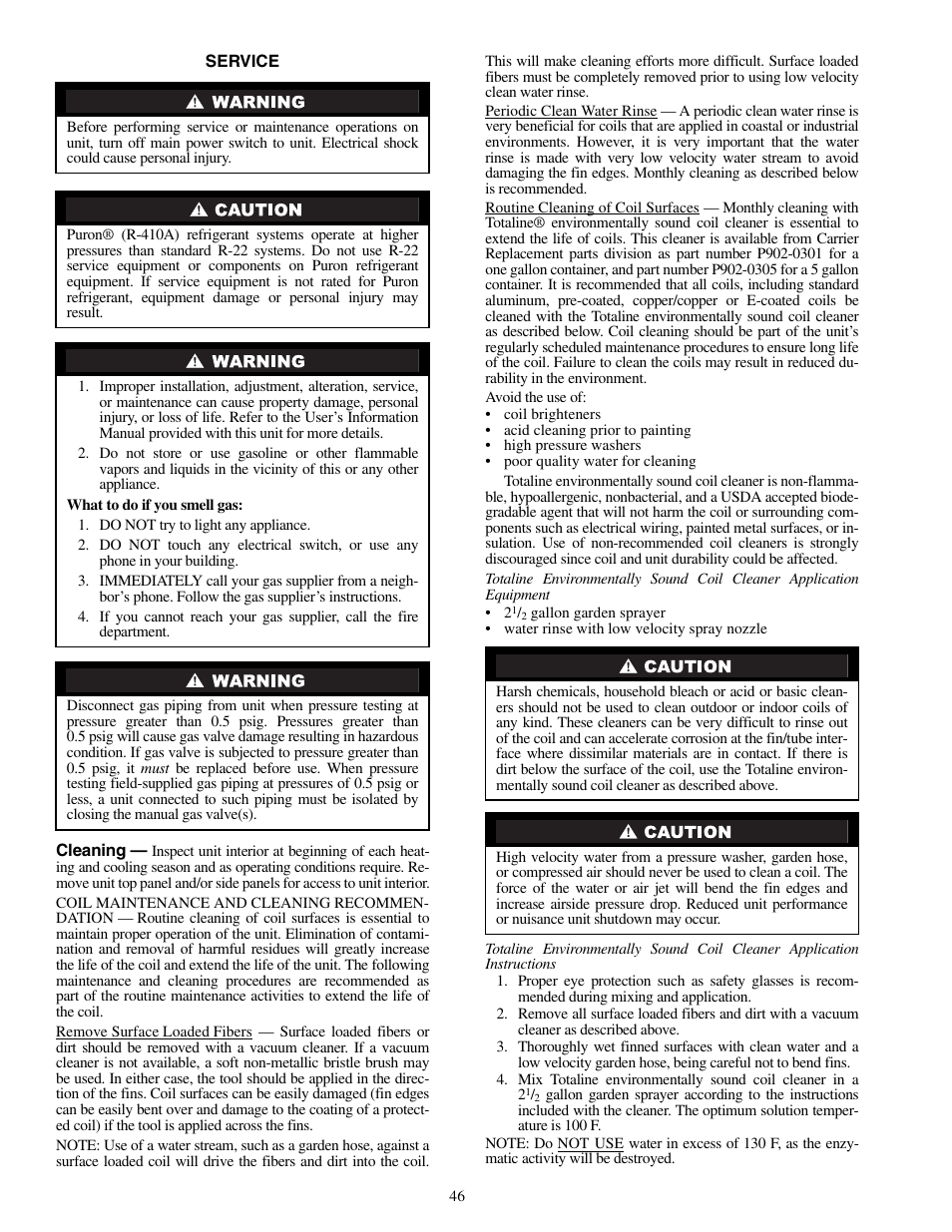 Carrier SINGLE PACKAGE ROOFTOP UNITS 48PG20-28 User Manual | Page 46 / 64