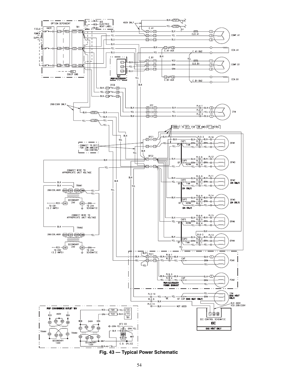 Carrier SINGLE PACKAGE ROOFTOP UNITS 48PG20-28 User Manual | Page 54 / 64