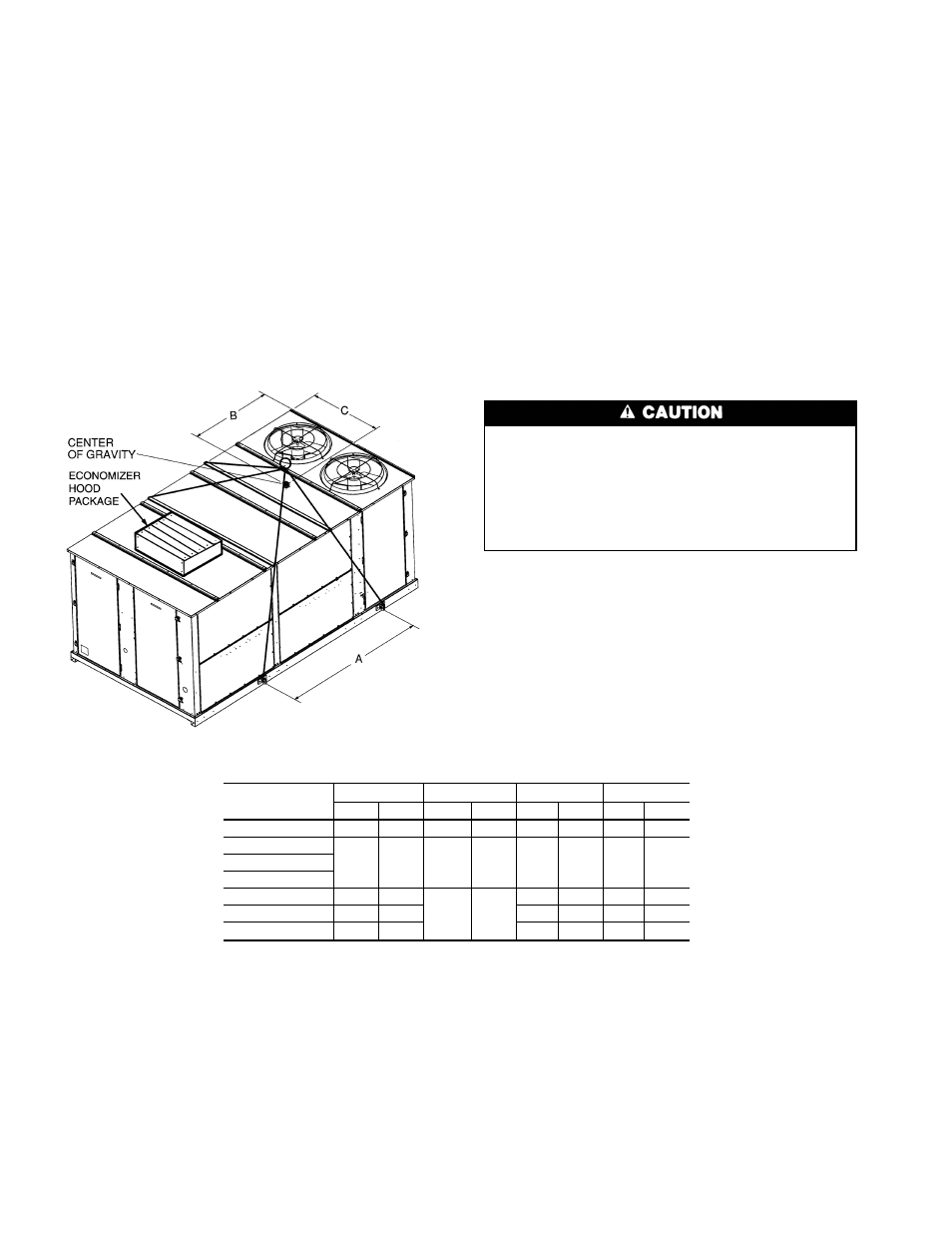 Step 2 — rig and place unit | Carrier 50EY User Manual | Page 8 / 56