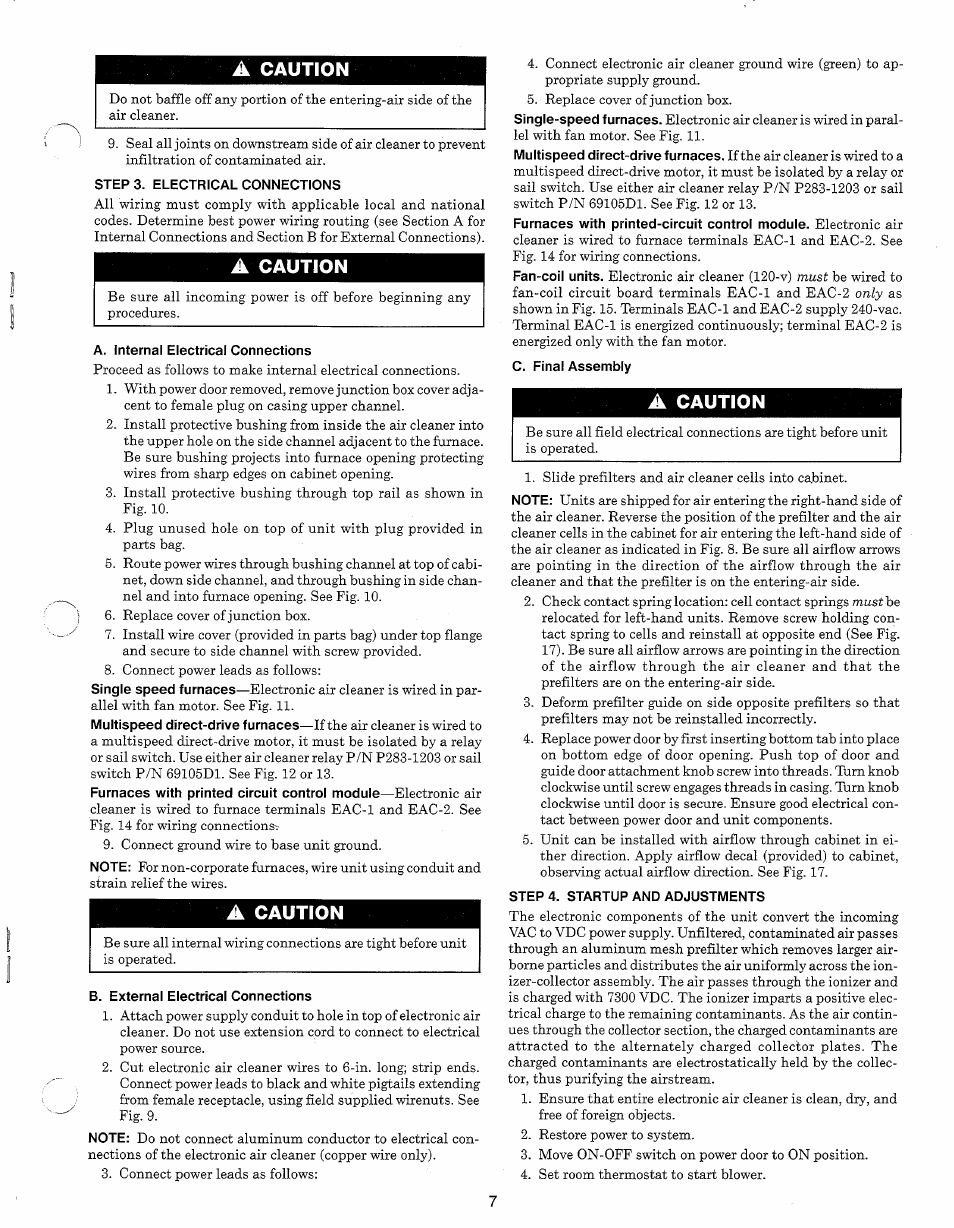A caution | Carrier 31KAX User Manual | Page 7 / 12
