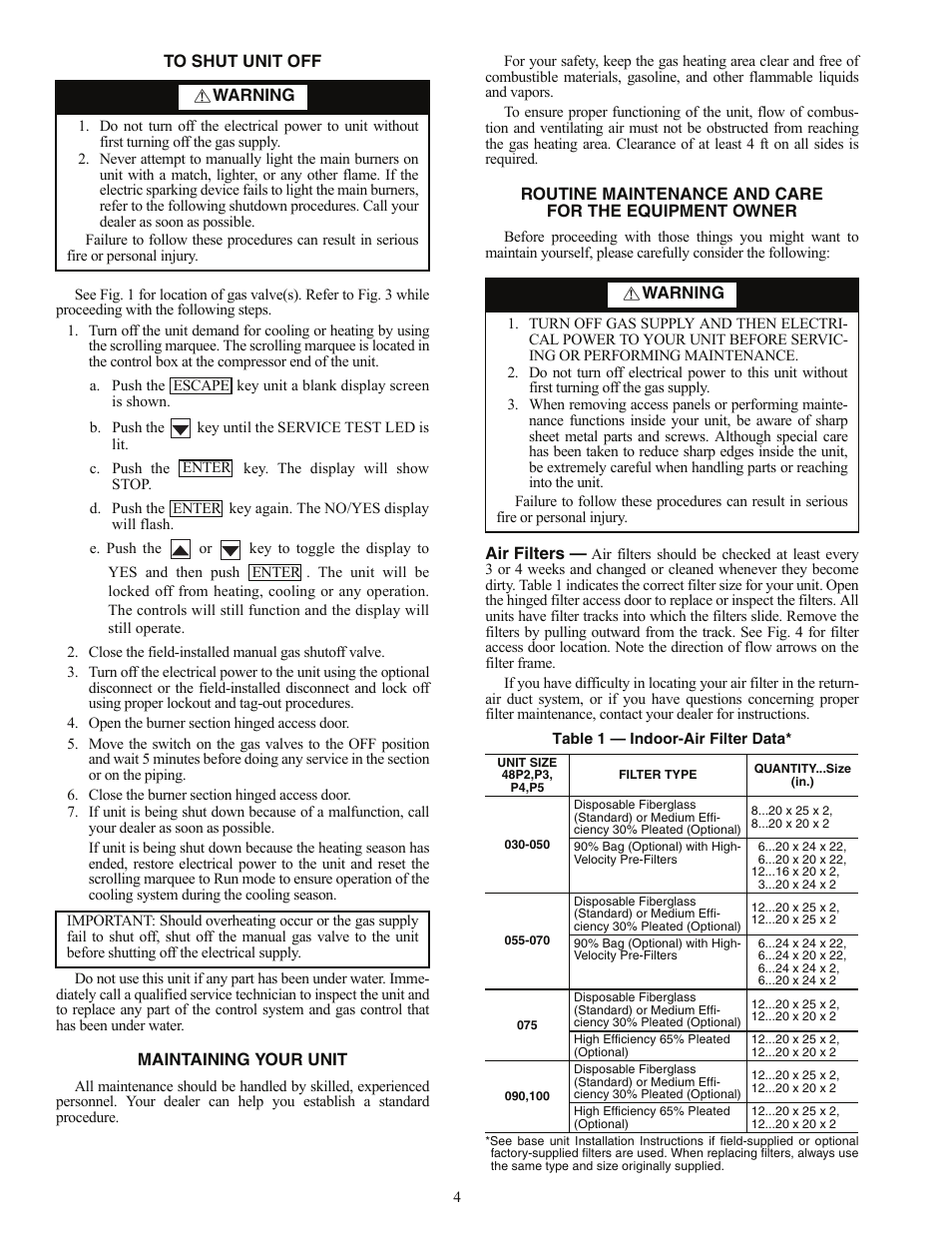 Carrier COMFORTLINK P5030-100 User Manual | Page 4 / 8