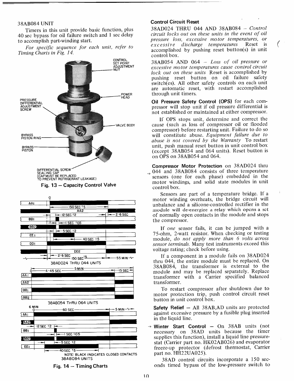 Control circuit reset | Carrier 38AD028   Carri38AD044 User Manual | Page 10 / 12