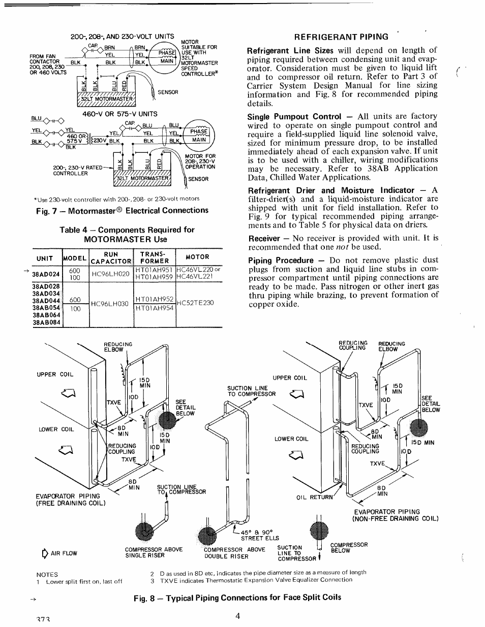 Refrigerant piping | Carrier 38AD028   Carri38AD044 User Manual | Page 4 / 12
