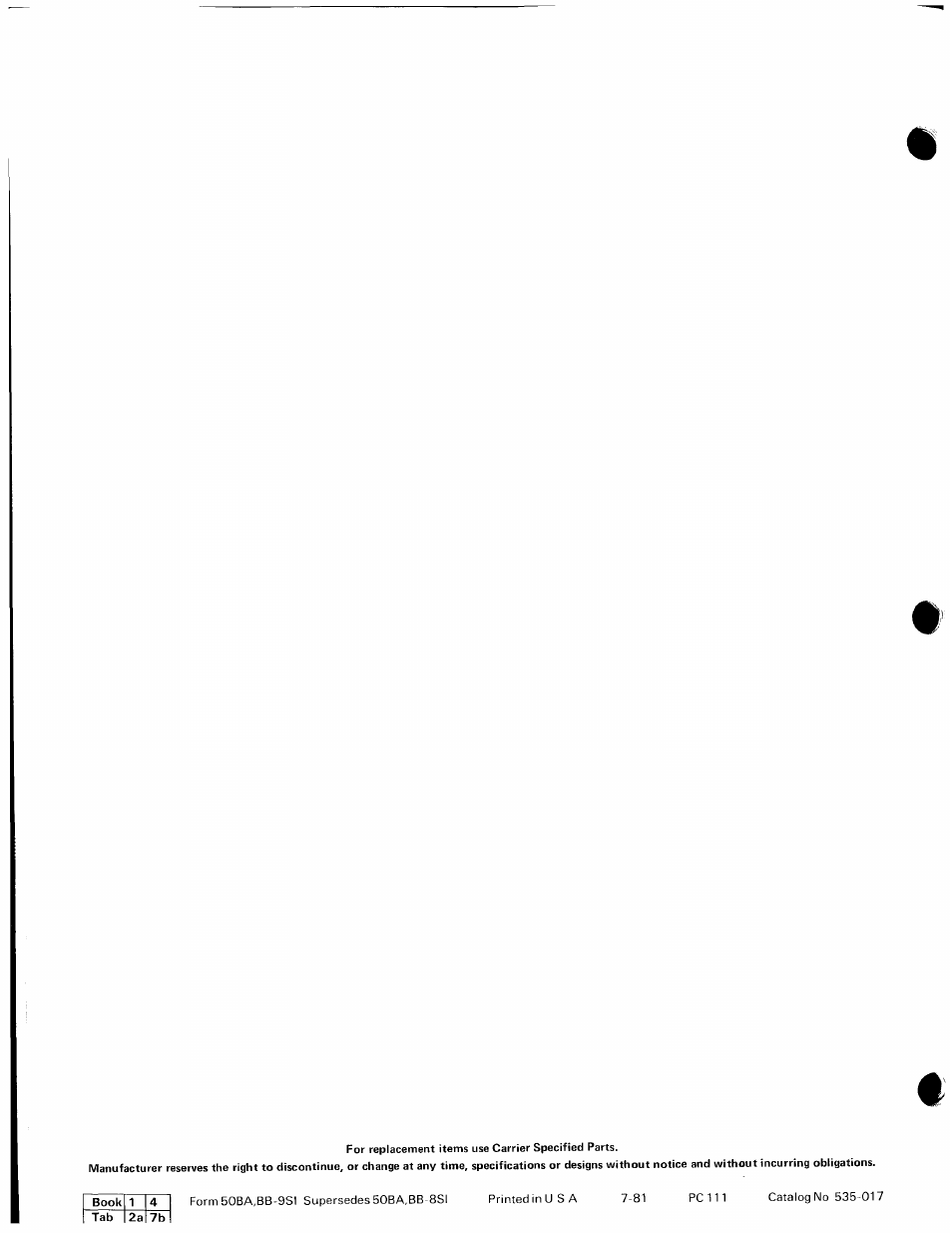 Carrier 50BA User Manual | Page 24 / 24