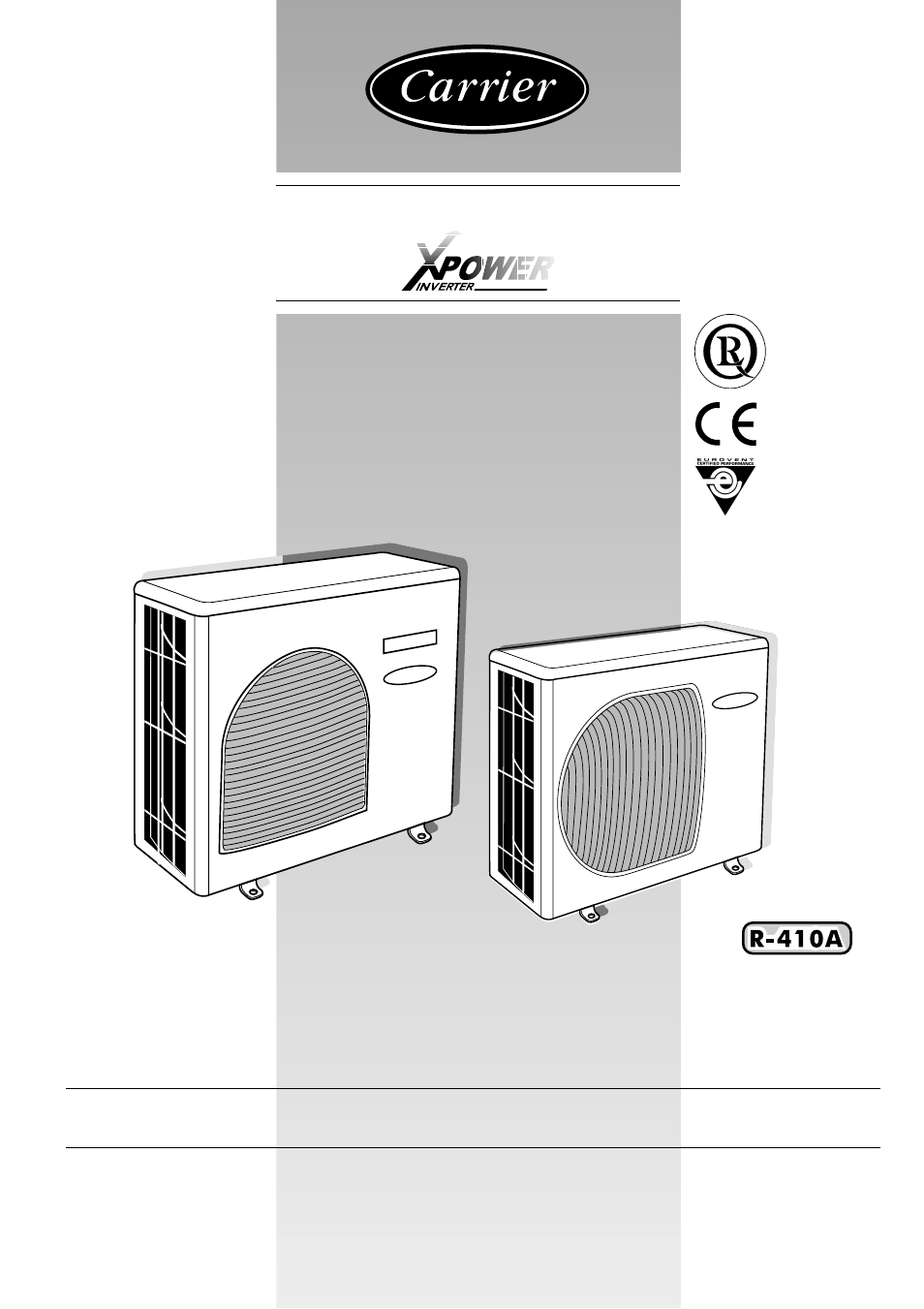 Carrier XPOWER 38VYX080 User Manual | 14 pages