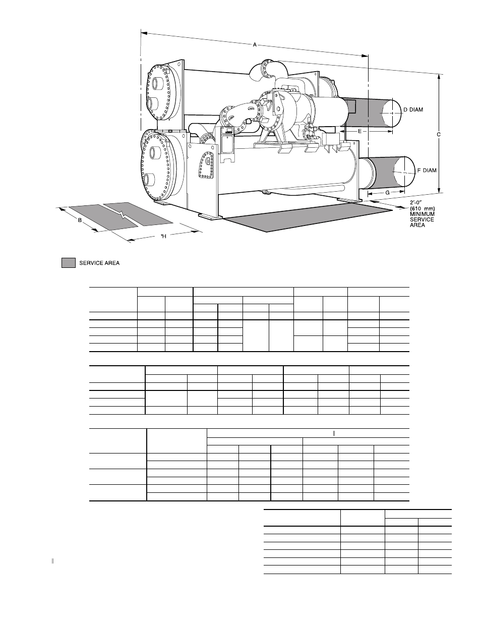 Fig. 9 — typical dimensions 9 | Carrier Centrifugal Liquid Chiller 19EX User Manual | Page 9 / 32