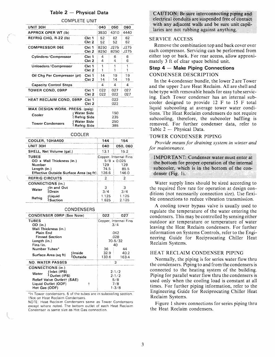 Laries are not rubbing against anything, Step 4 — make piping connections | Carrier 30H User Manual | Page 3 / 16