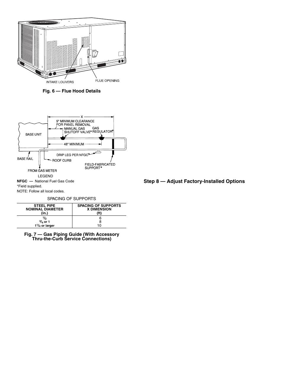 Step 8 — adjust factory-installed options | Carrier 48HJD005-007 User Manual | Page 8 / 48