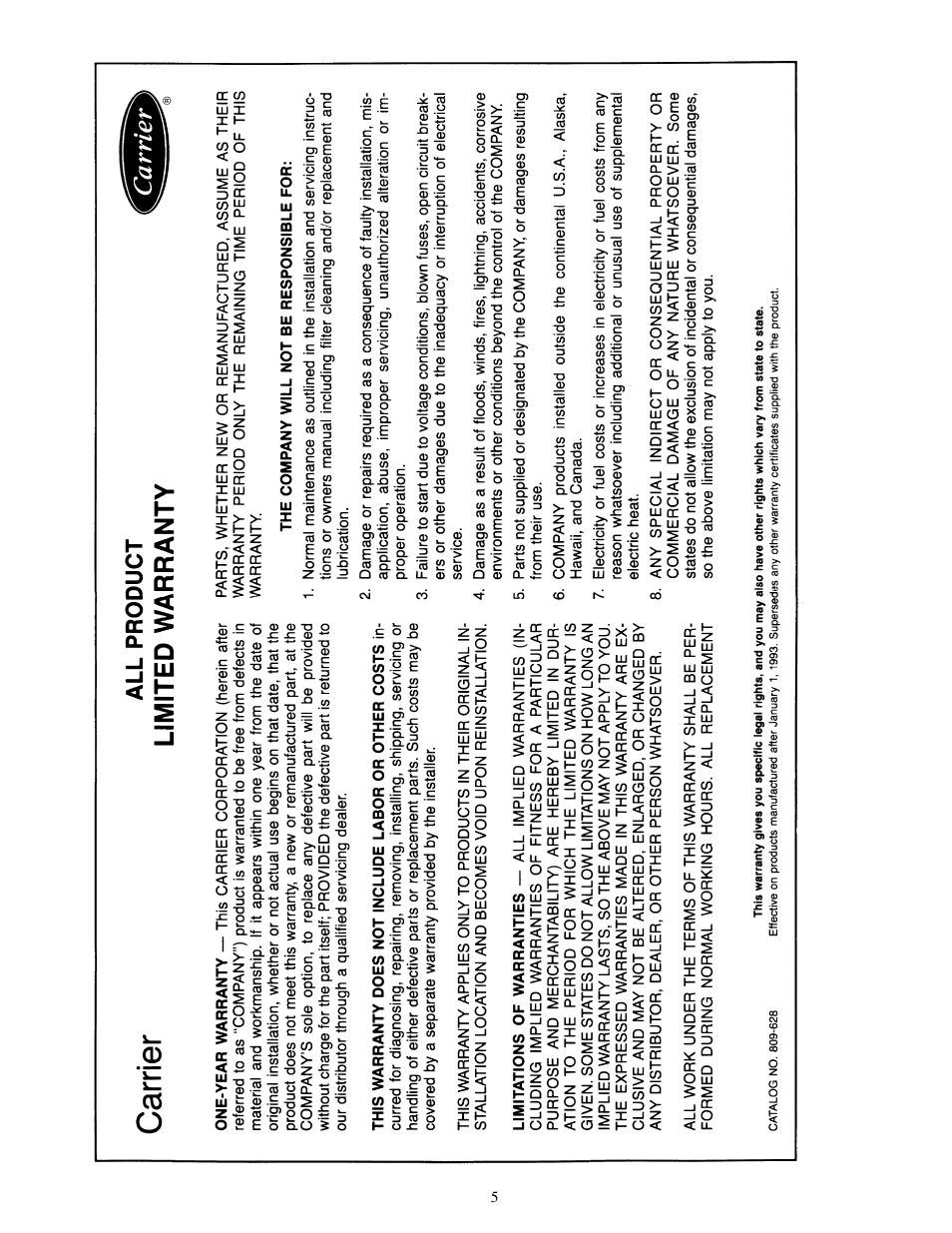 Carrier 33CS250-FS User Manual | Page 5 / 8