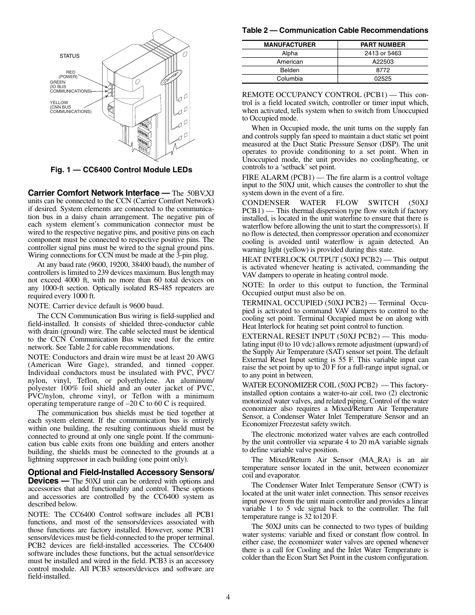 Carrier OMNIZONE 50XJ064-104 User Manual | Page 4 / 64