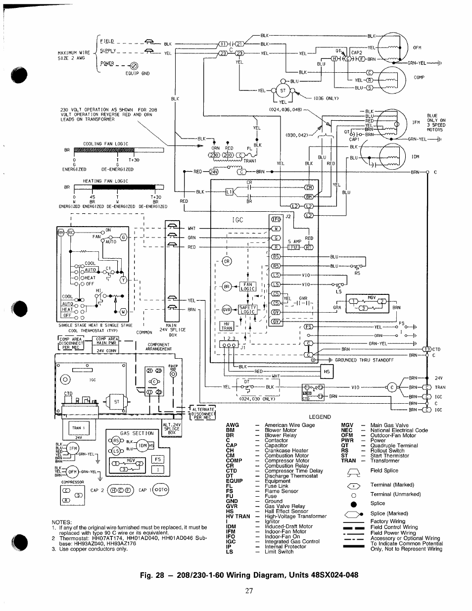 Brn-vo' 1, Cap 2 (®(d(d^ cap i(oat | Carrier 48SX024-048 User Manual | Page 27 / 45