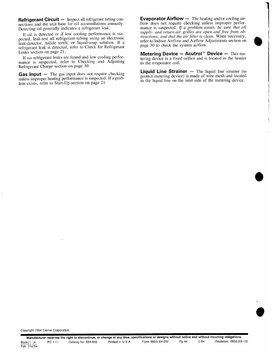 Metering device — acutrol " device — this me | Carrier 48SX024-048 User Manual | Page 45 / 45