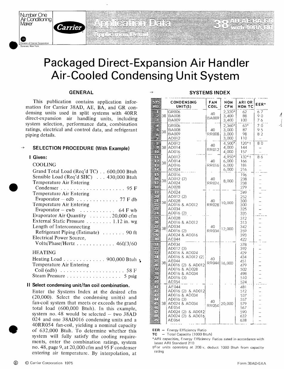Carrier 38BA User Manual | 20 pages