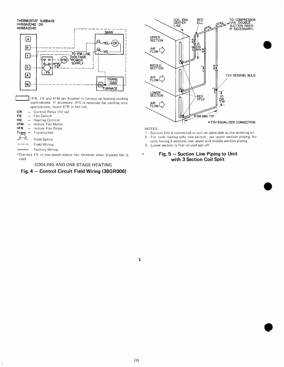 Fig. 4 — control circuit field wiring (38gr006) | Carrier 38BA User Manual | Page 16 / 20
