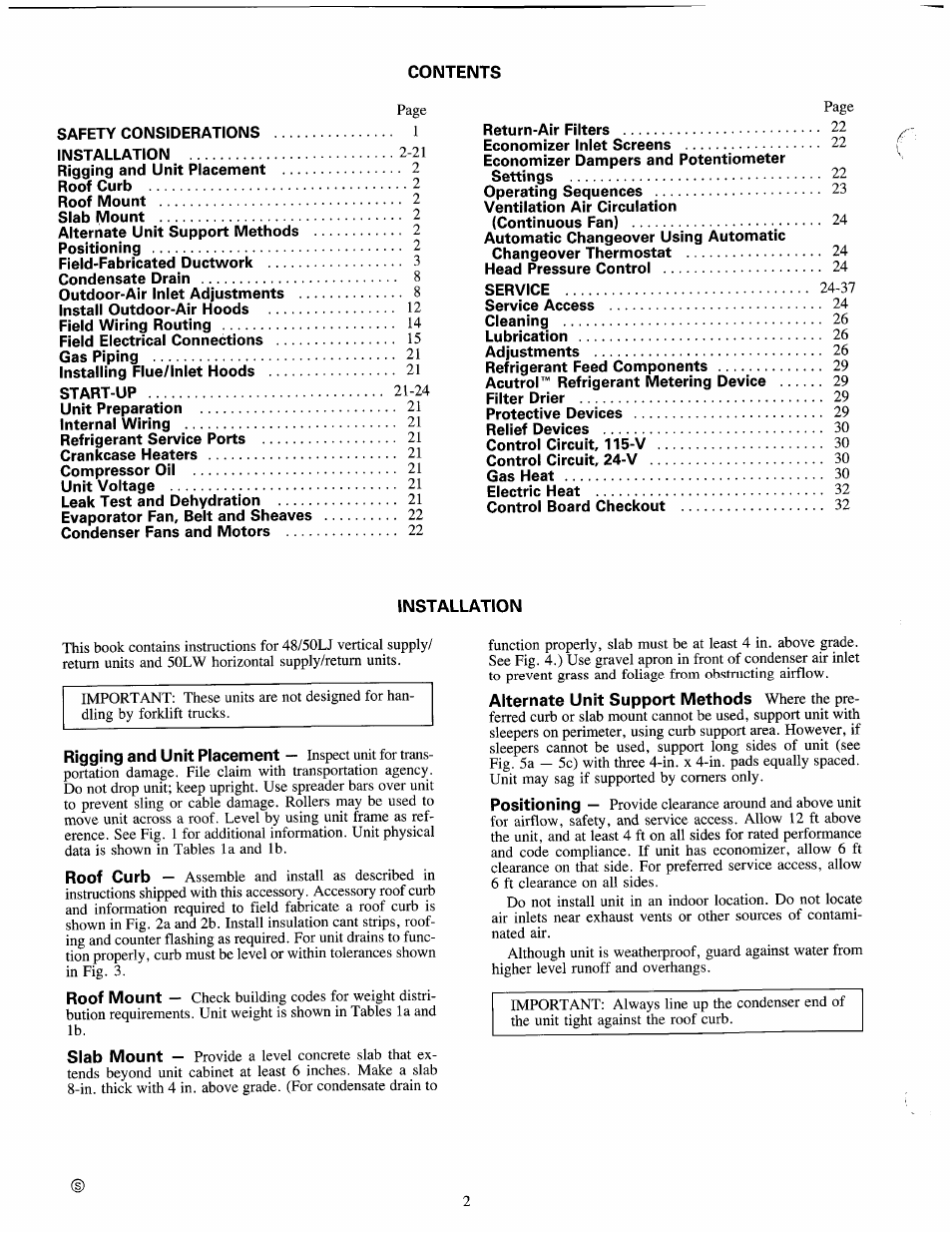 Carrier 50LJ User Manual | Page 2 / 38