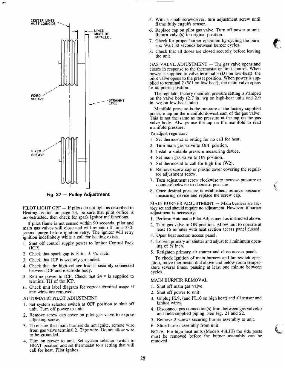 Carrier 50LJ User Manual | Page 28 / 38