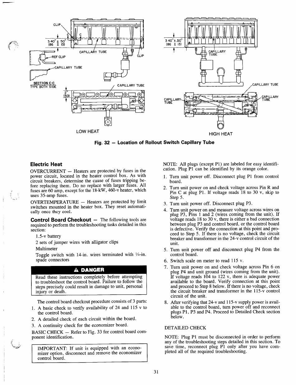 Electric heat | Carrier 50LJ User Manual | Page 31 / 38