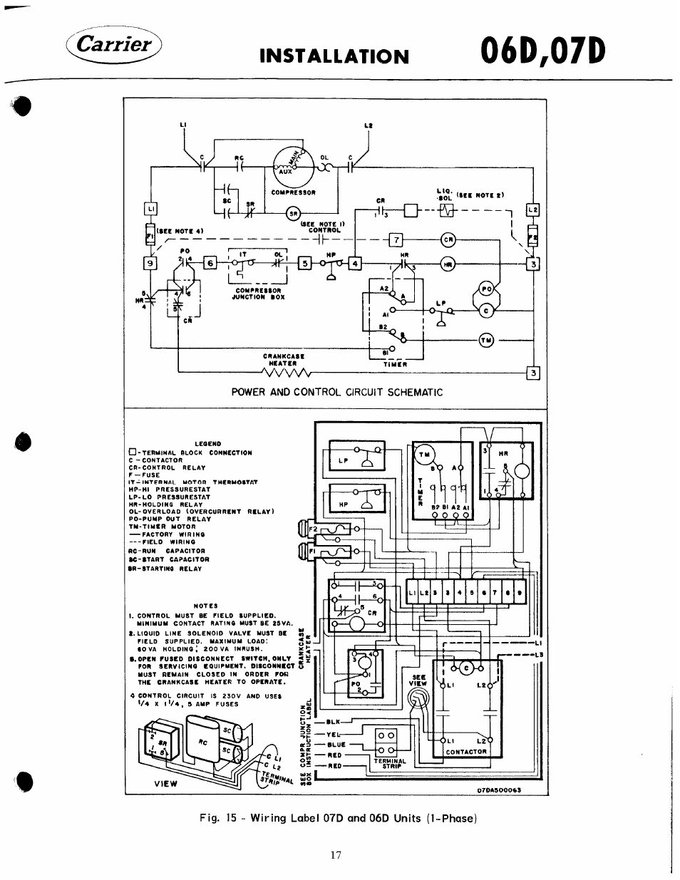 06d,07d, Installation | Carrier 07D User Manual | Page 17 / 32