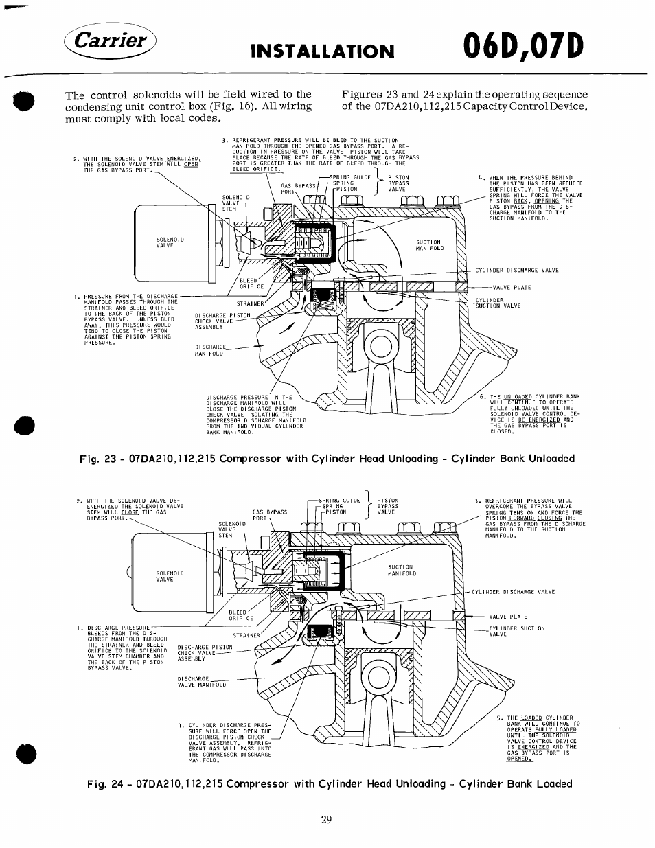 06d,07d, Installation | Carrier 07D User Manual | Page 29 / 32
