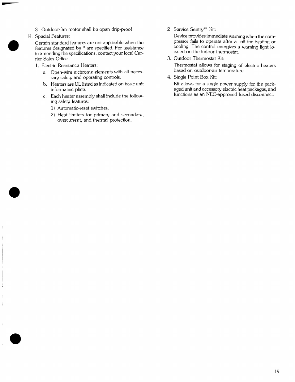 Carrier 50YX User Manual | Page 19 / 20