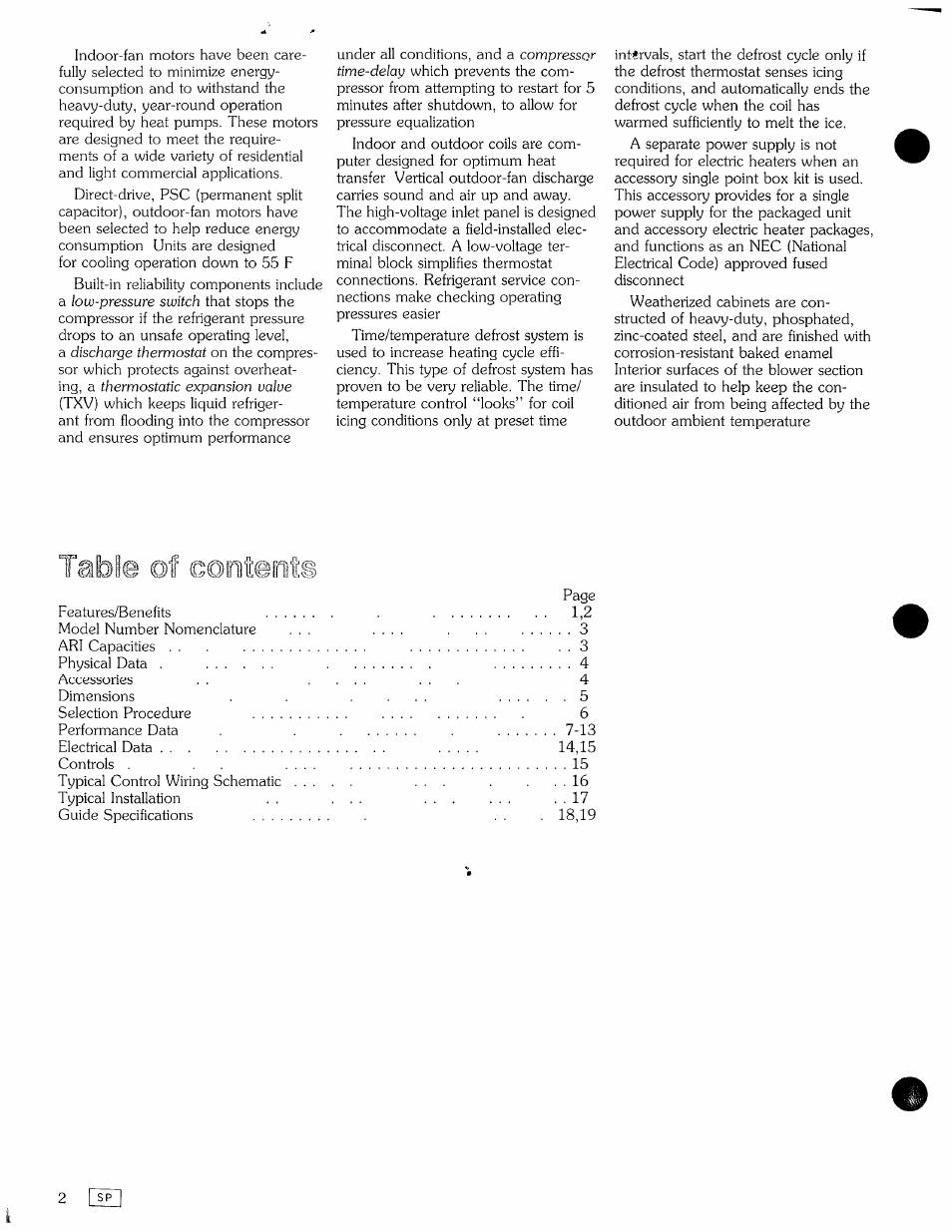 Carrier 50YX User Manual | Page 2 / 20