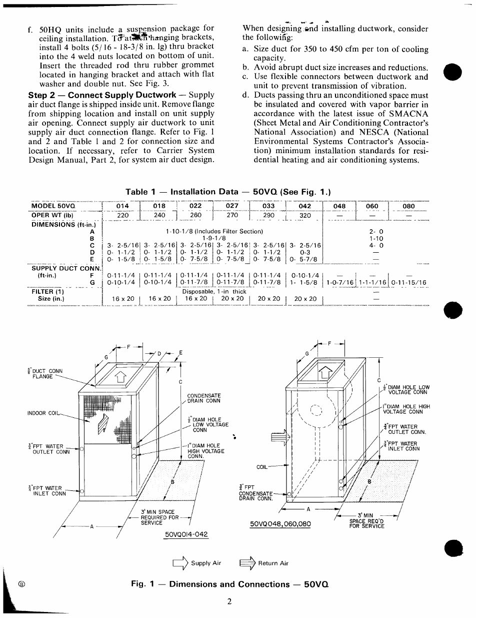 Carrier 50HQ User Manual | Page 2 / 14