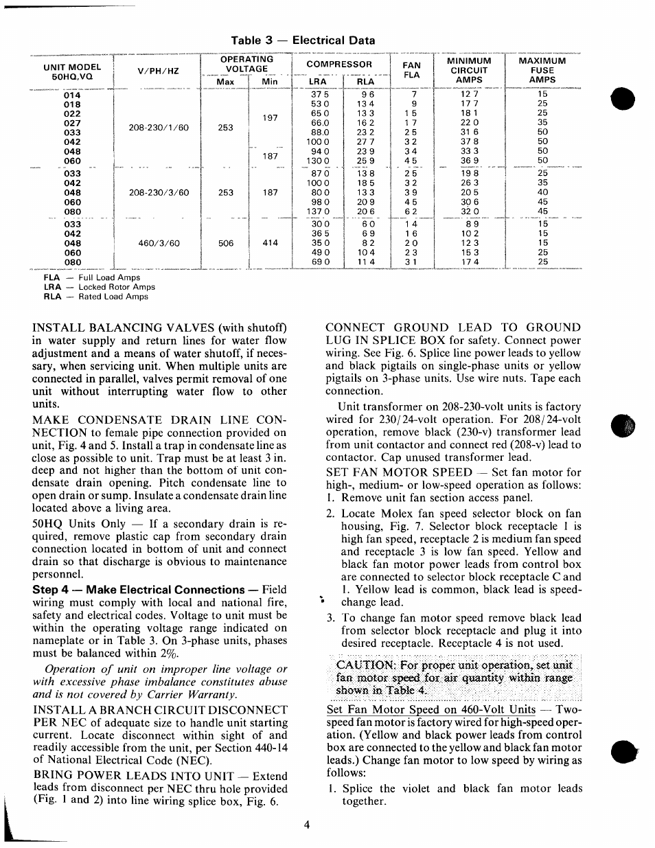 Carrier 50HQ User Manual | Page 4 / 14