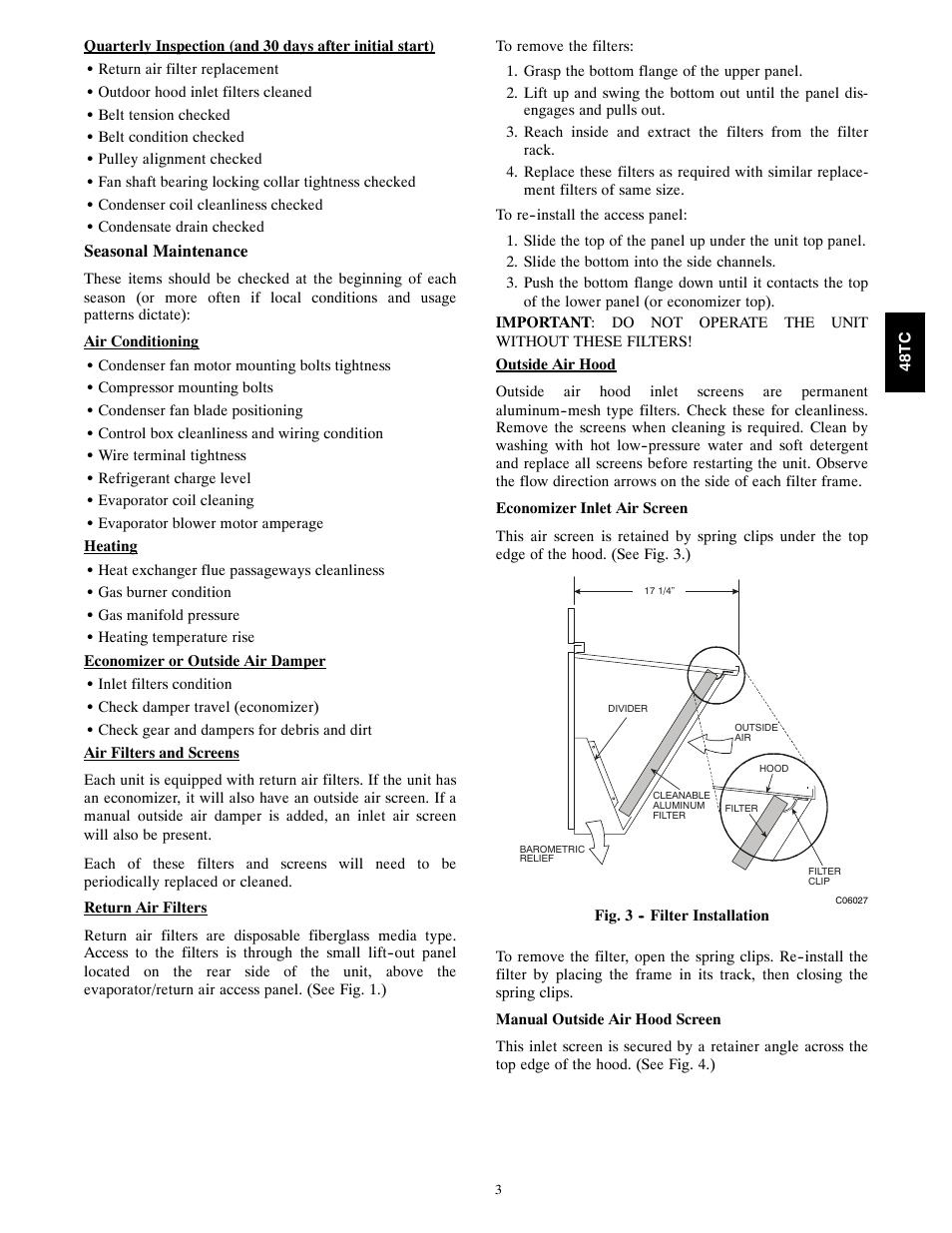 Carrier 48TCA04---A12 User Manual | Page 3 / 107