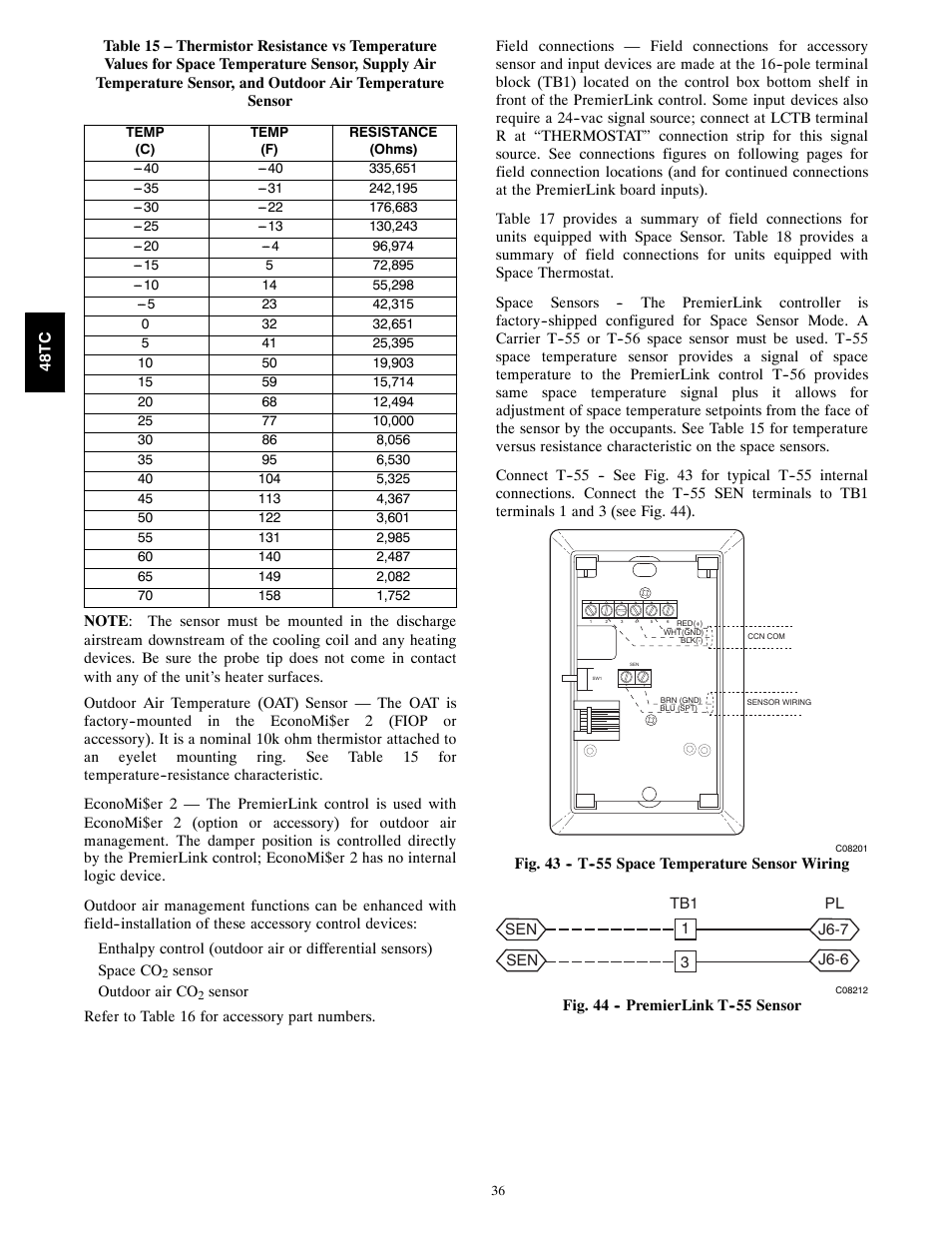 Carrier 48TCA04---A12 User Manual | Page 36 / 107