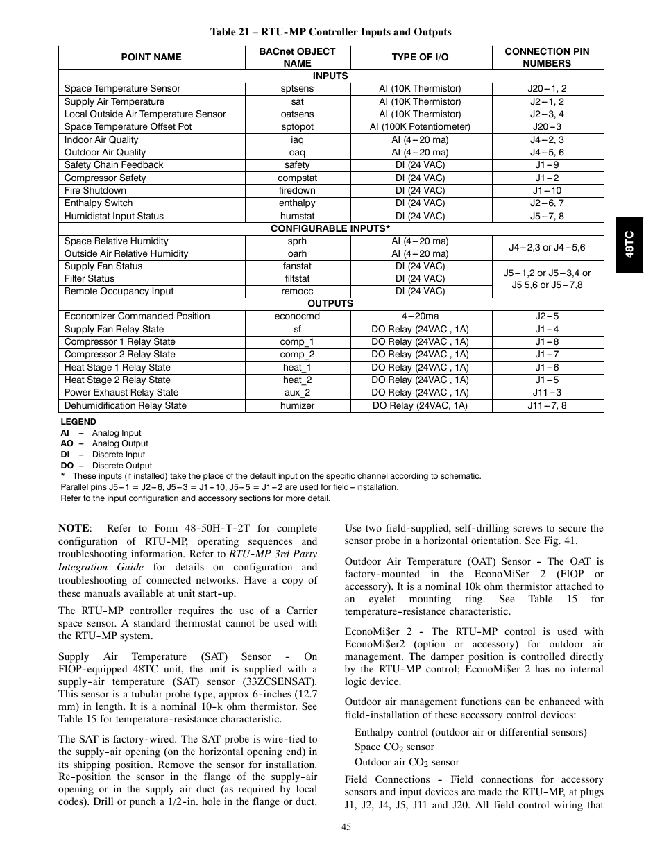 Carrier 48TCA04---A12 User Manual | Page 45 / 107