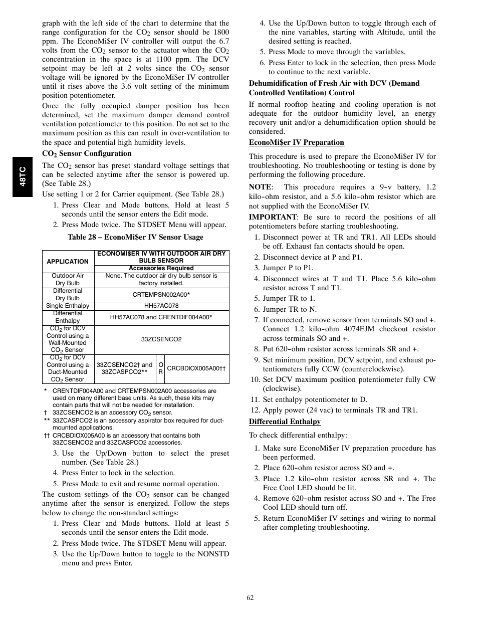 Carrier 48TCA04---A12 User Manual | Page 62 / 107