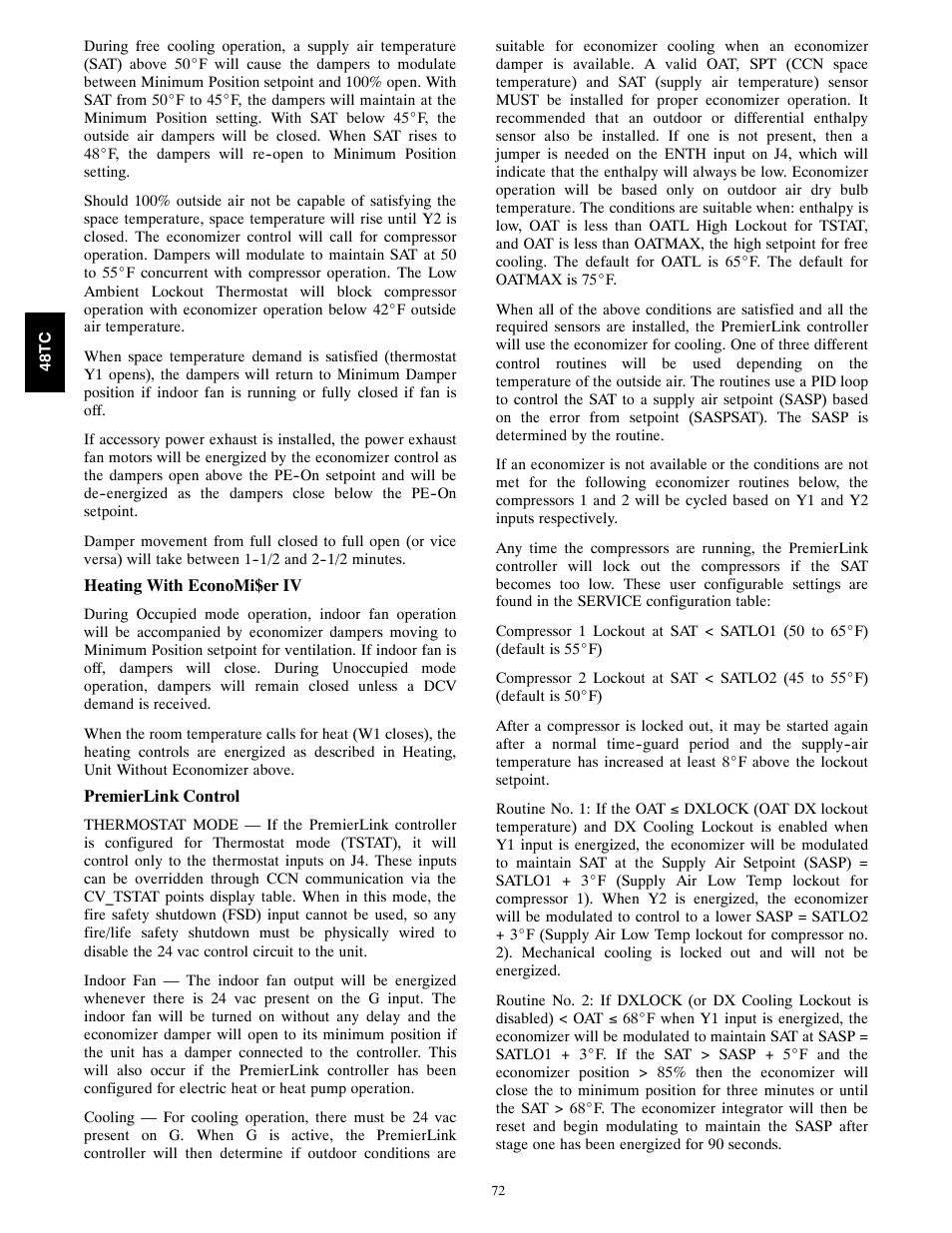 Carrier 48TCA04---A12 User Manual | Page 72 / 107