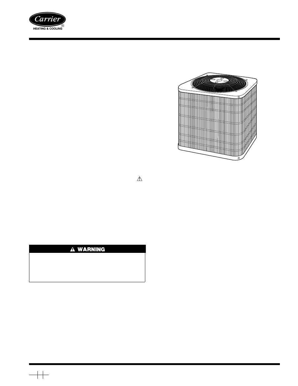 Carrier 10 SEER SPLIT-SYSTEM 38YCW User Manual | 8 pages