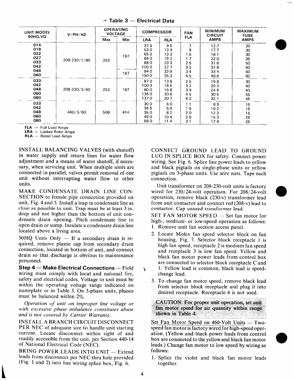 Carrier 50HQ User Manual | Page 4 / 14