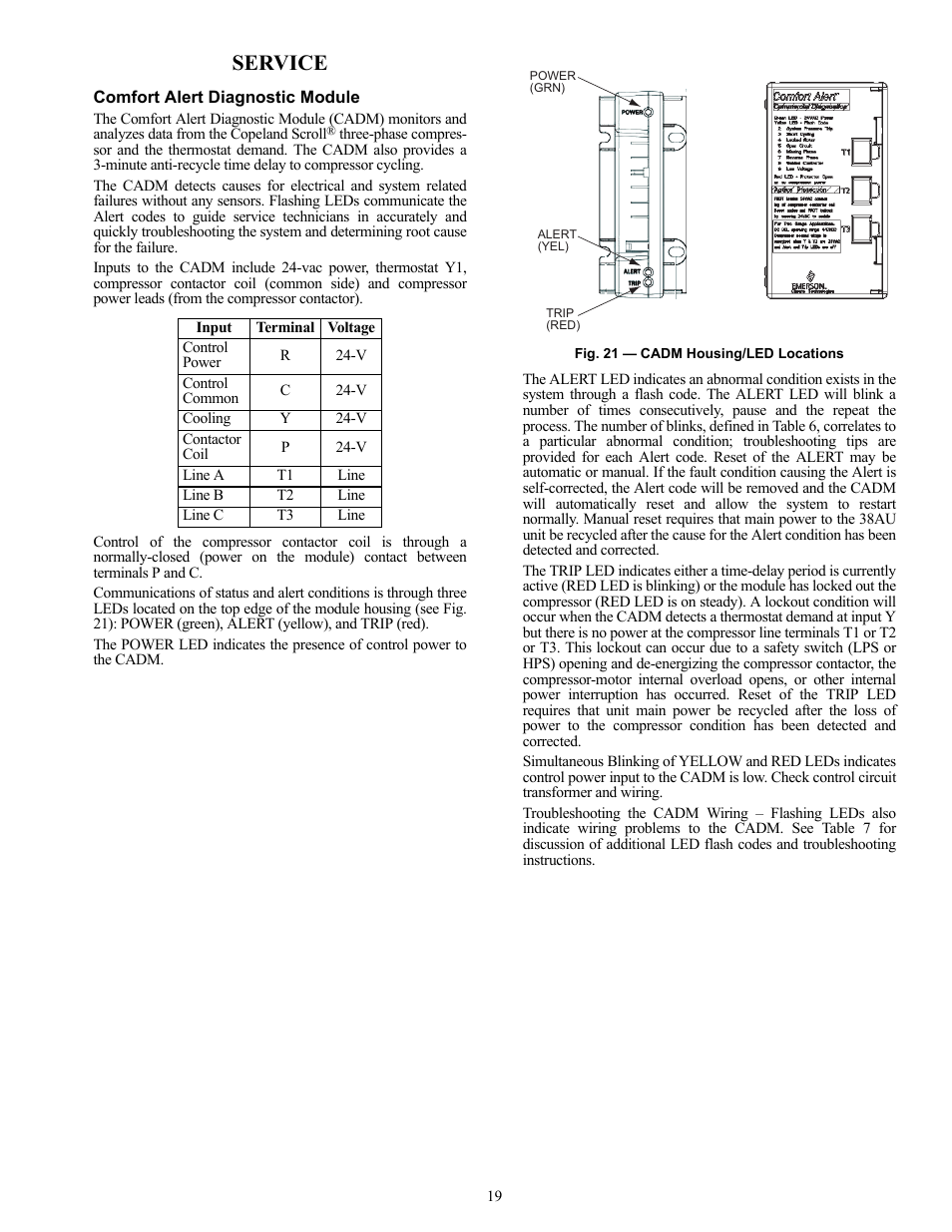 Service | Carrier 38AUZ User Manual | Page 19 / 28