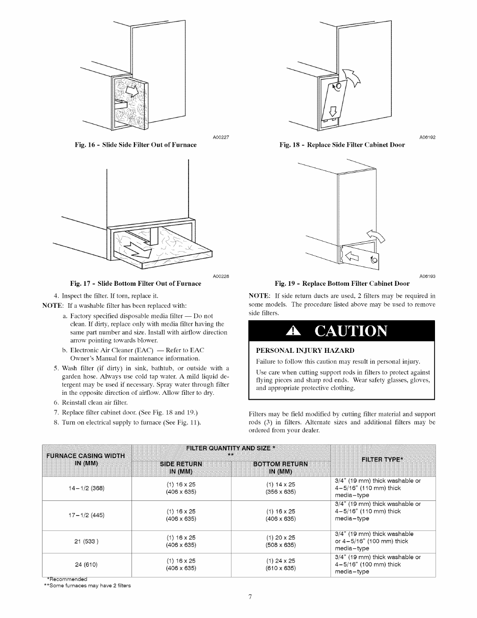 A caution | Carrier A10247 User Manual | Page 7 / 10