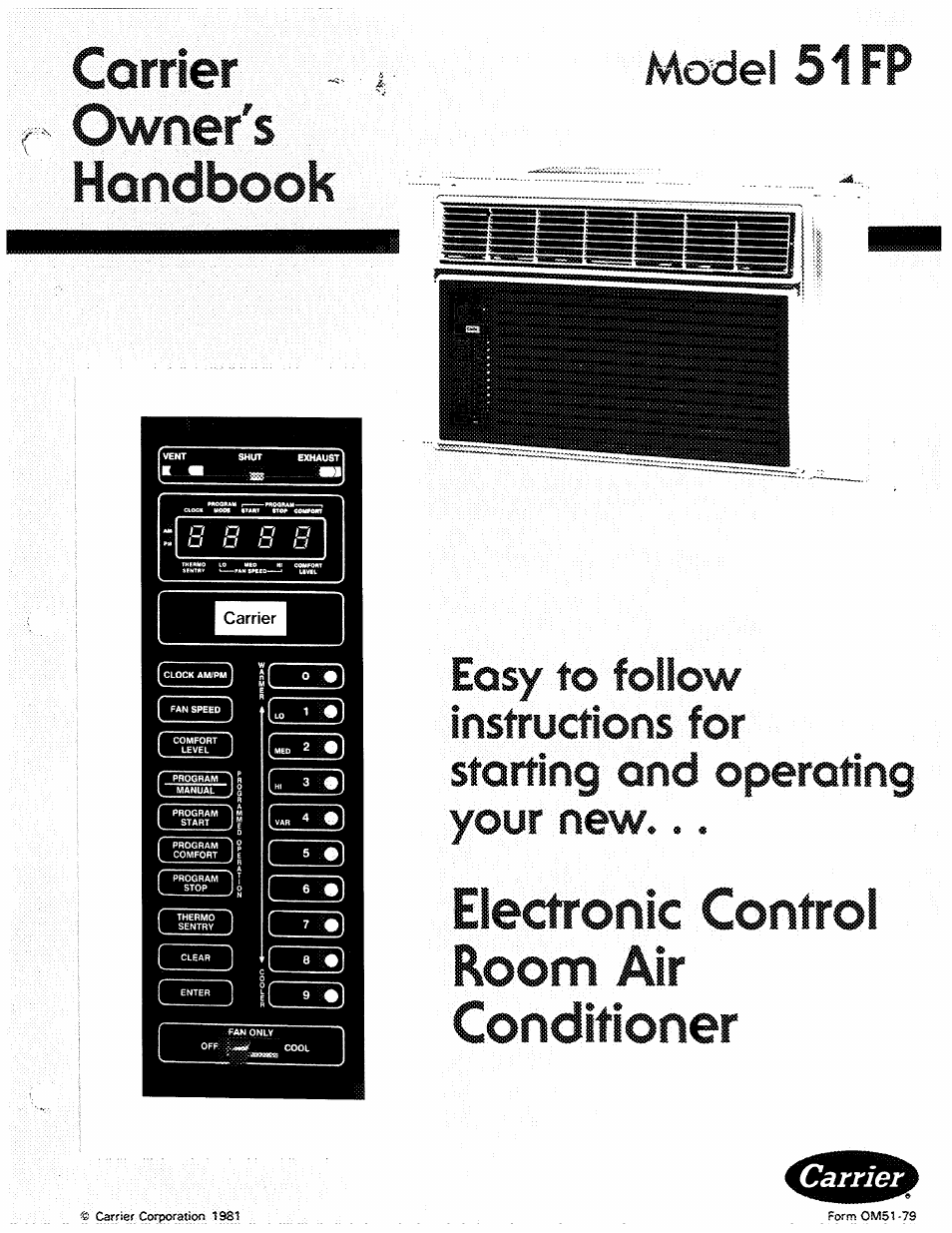 Carrier 51FP User Manual | 8 pages