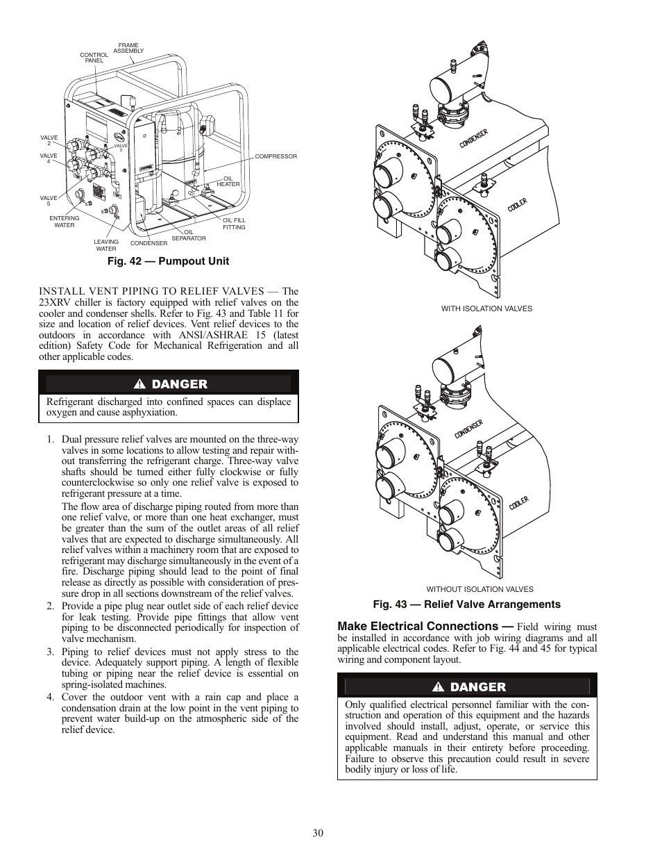 Make electrical connections | Carrier EVERGREEN HFC-134A User Manual | Page 30 / 52