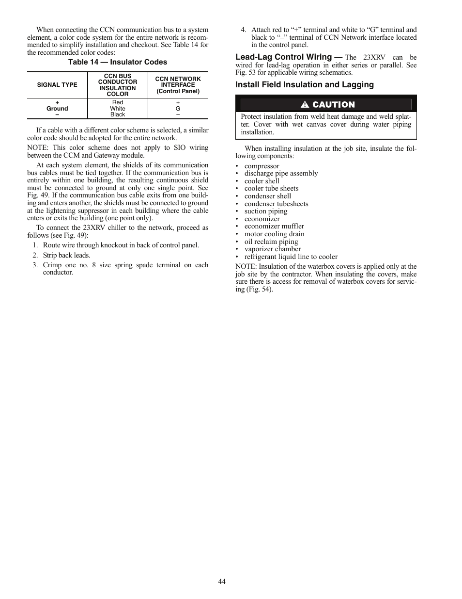 Carrier EVERGREEN HFC-134A User Manual | Page 44 / 52