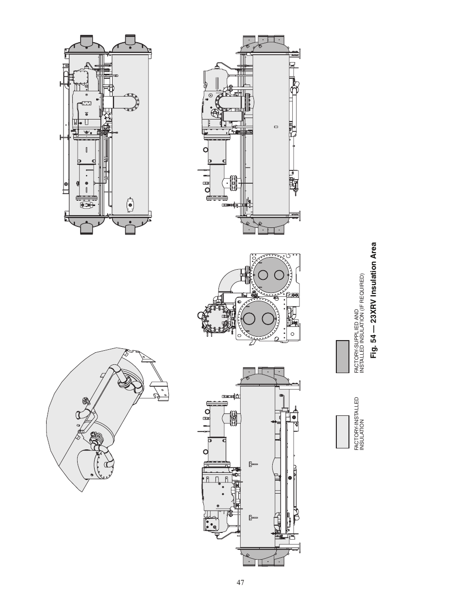 Fig. 54 — 2 3 xrv ins u la tion area | Carrier EVERGREEN HFC-134A User Manual | Page 47 / 52