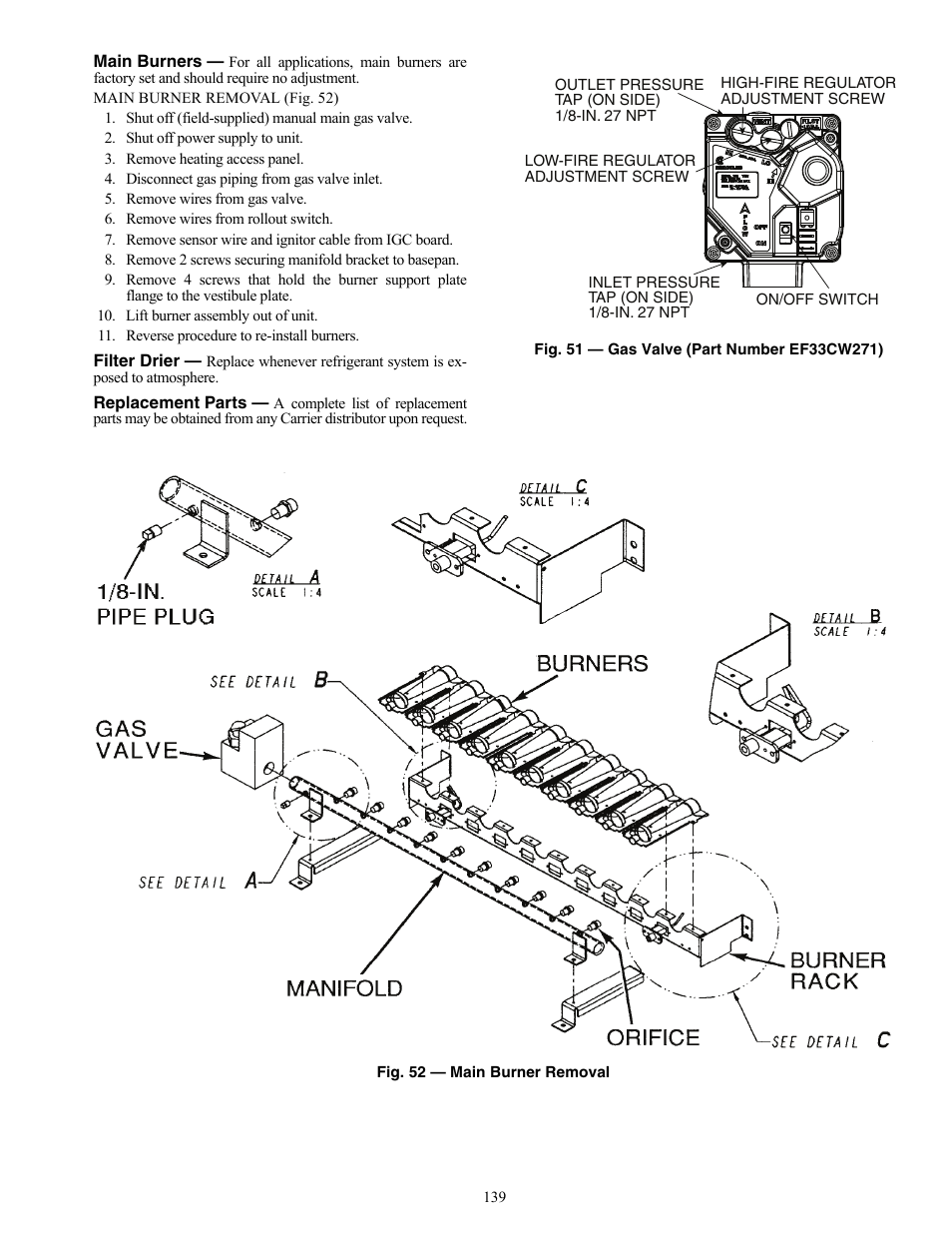 Carrier WEATHERMAKER 48/50AJ User Manual | Page 139 / 190