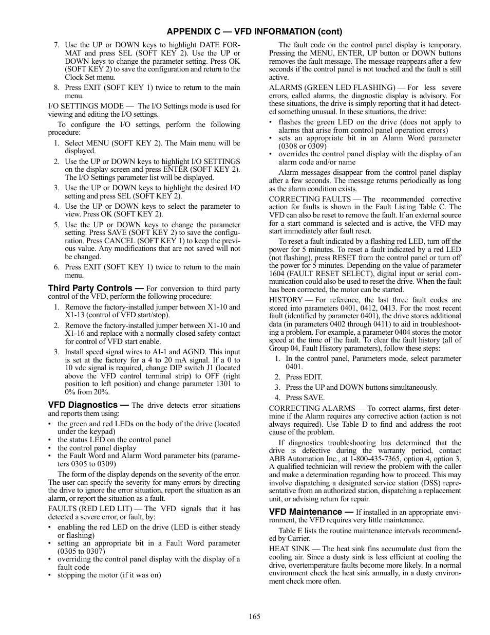 Carrier WEATHERMAKER 48/50AJ User Manual | Page 165 / 190
