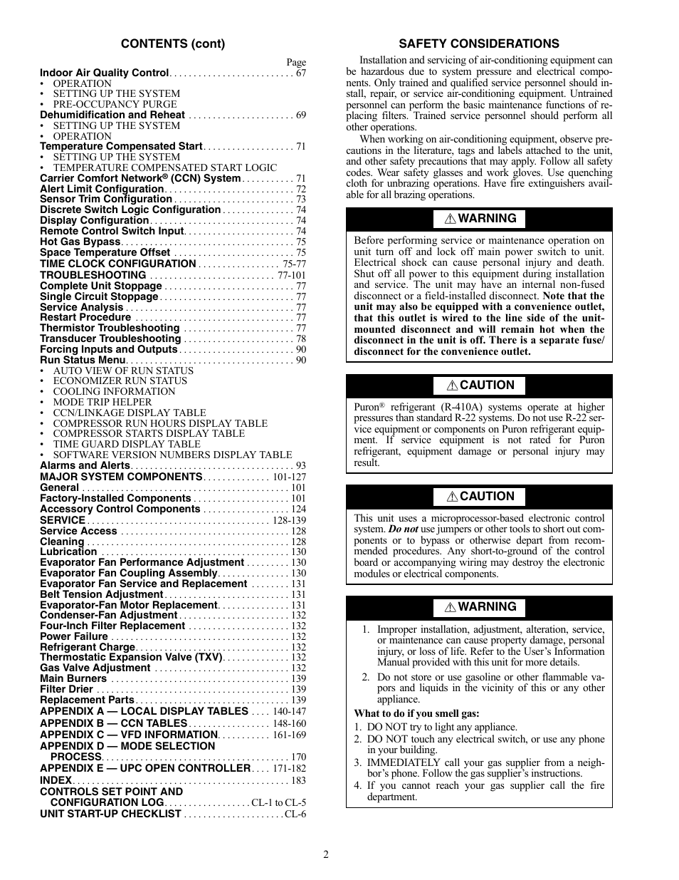 Carrier WEATHERMAKER 48/50AJ User Manual | Page 2 / 190