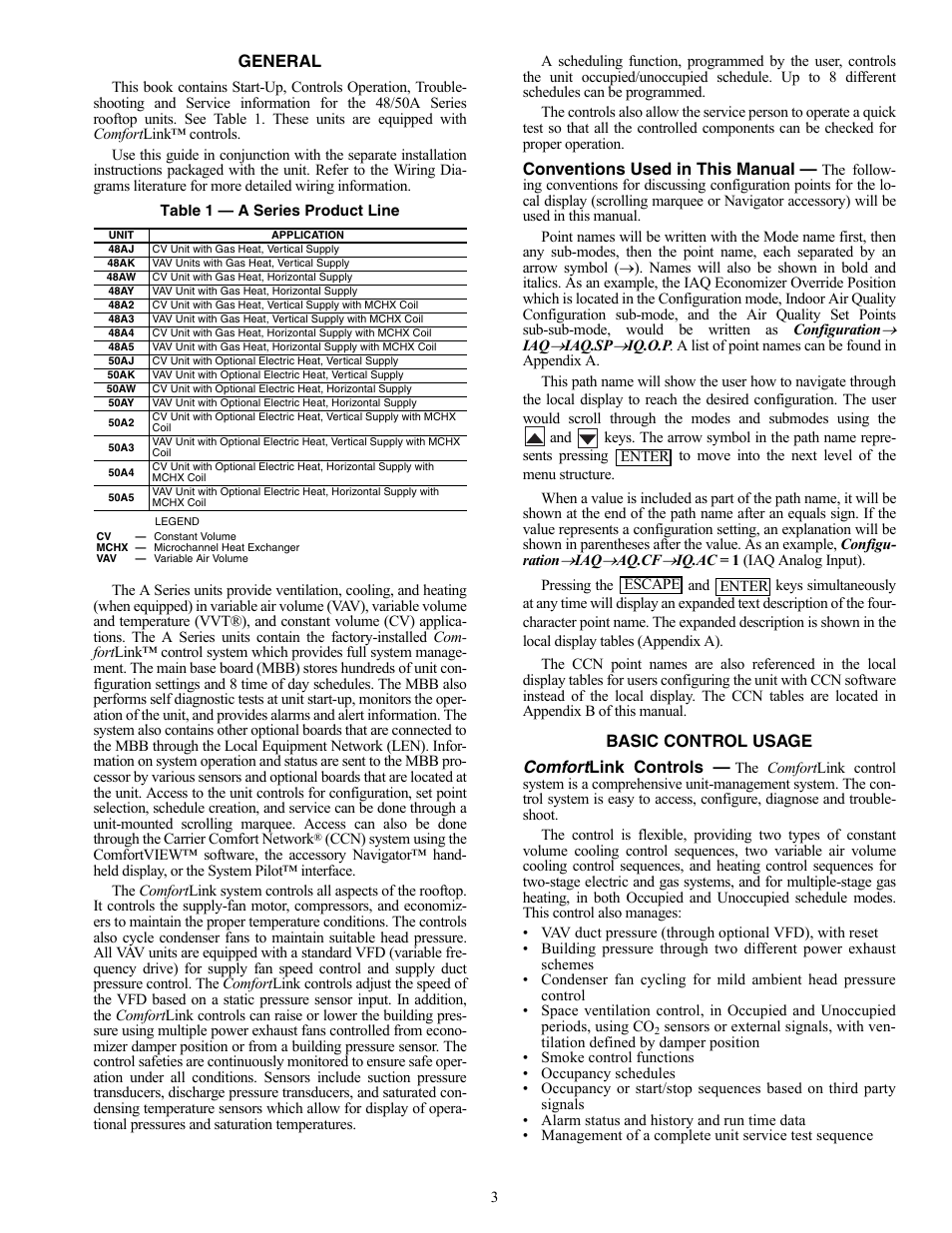 Carrier WEATHERMAKER 48/50AJ User Manual | Page 3 / 190