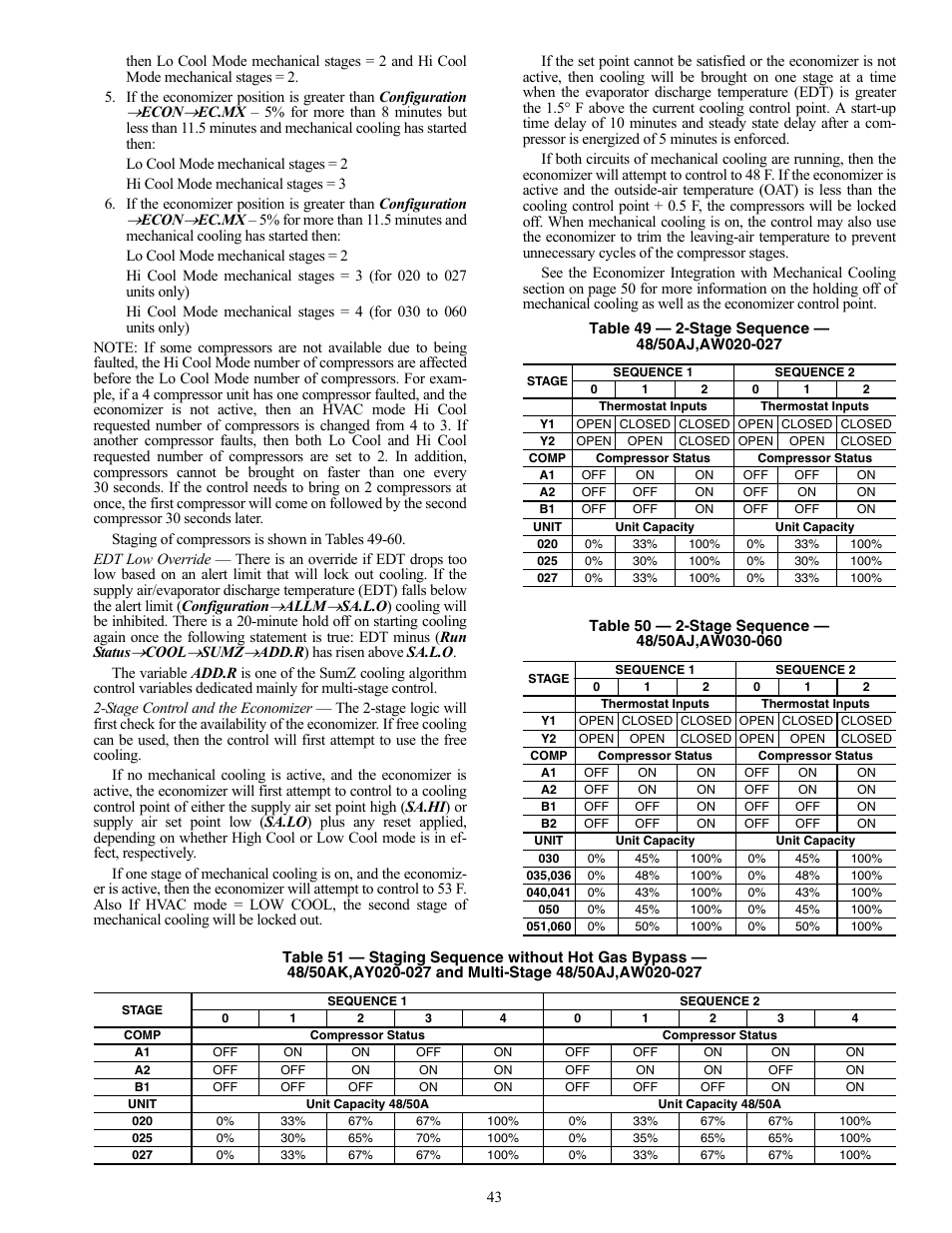 Carrier WEATHERMAKER 48/50AJ User Manual | Page 43 / 190