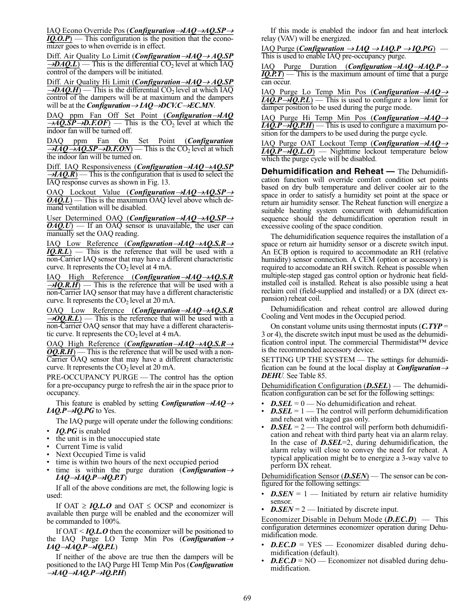 Carrier WEATHERMAKER 48/50AJ User Manual | Page 69 / 190